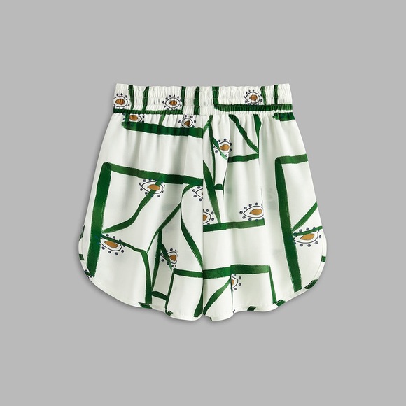 Commense print drawstring short set - Picture 5 of 9